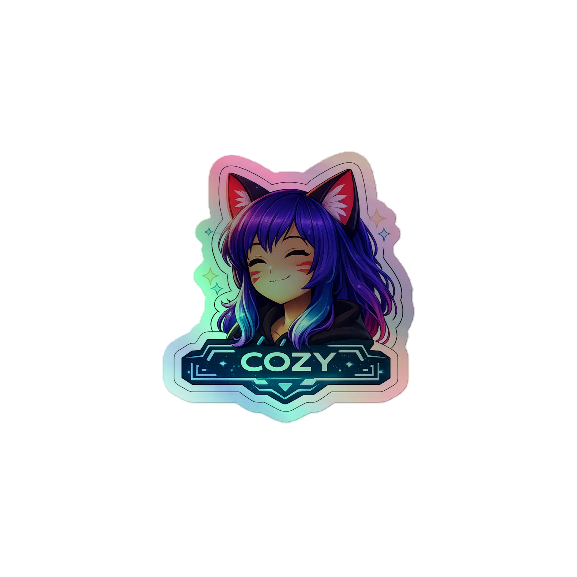 • AKC // Callie Sticker COZY | Holographic | Callie Emote Badge Series product image (1)