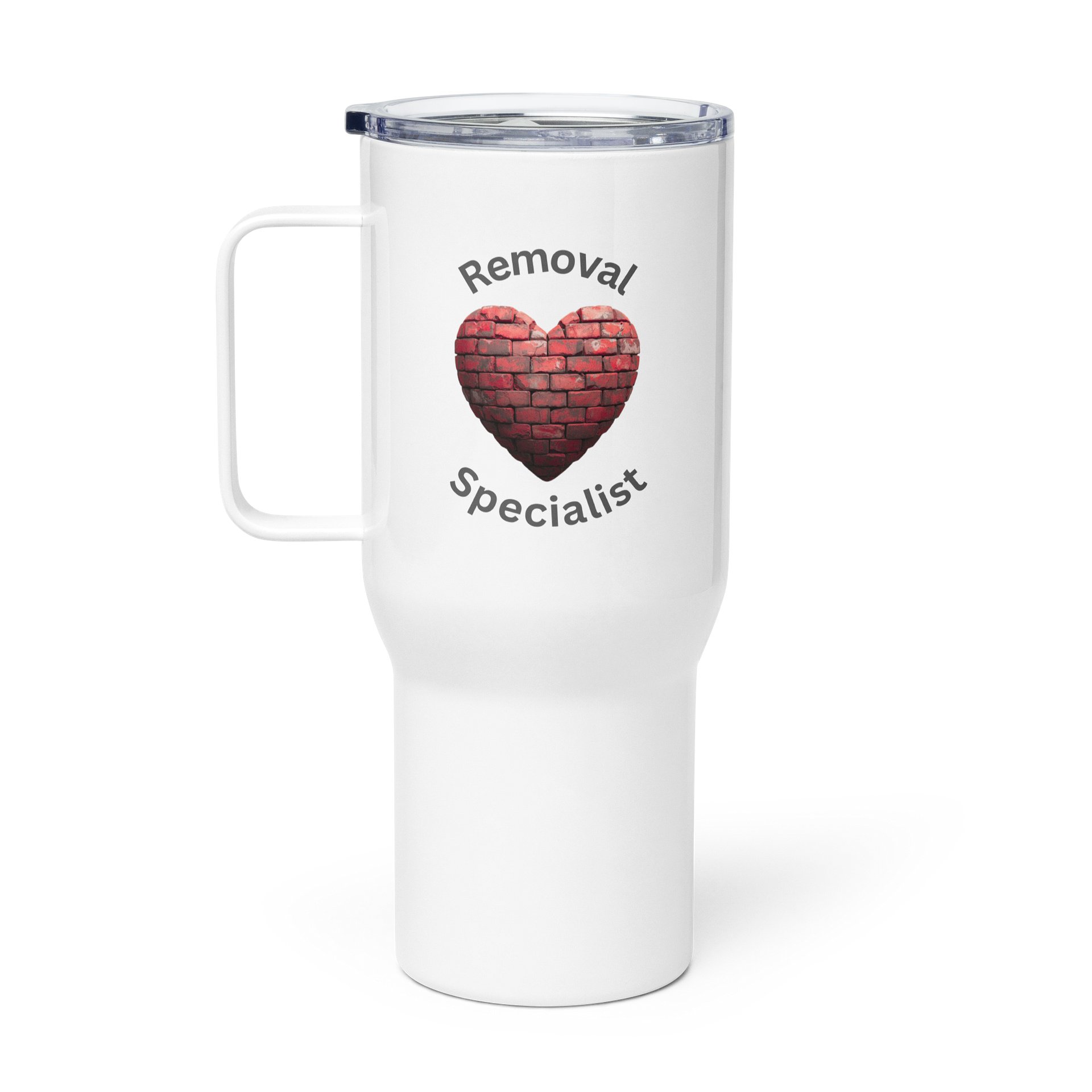 Heart Wall Removal Specialist 25 oz or 40oz Tumbler-Red and Gray Brick product image (1)