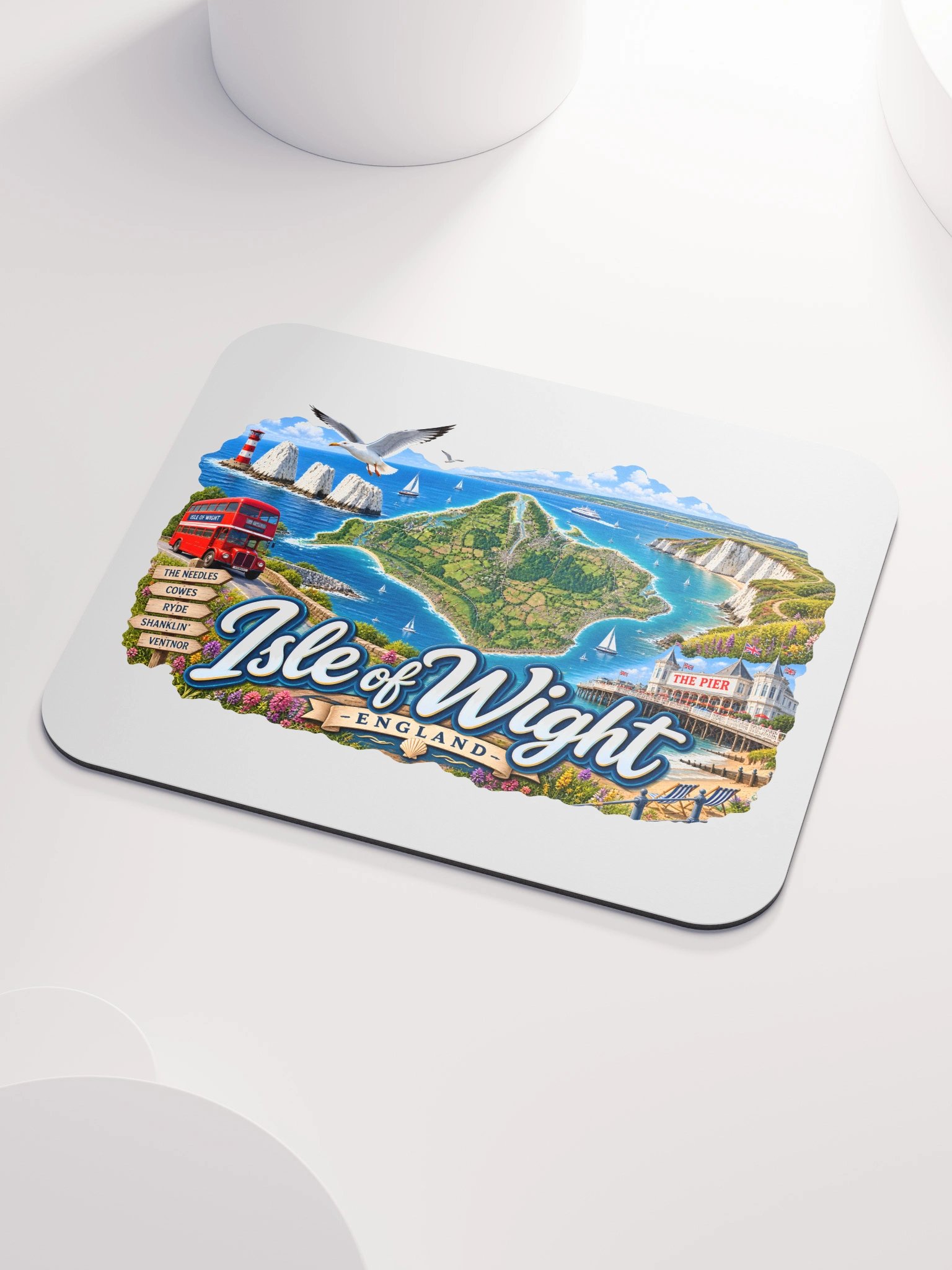 Isle of Wight Scenic Island Mouse Mat product image (3)