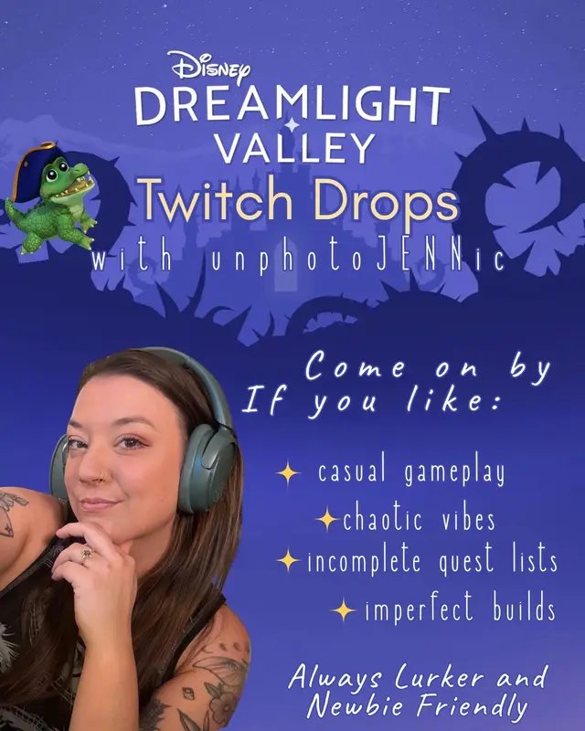 Looking for someone new to watch for Disney drops? Why don’t you come by our crazy little corner some time! We’re a silly welcoming bunch, where perfection is never the goal.  🥰 #cozystreamer #ddlvdrops #disneydreamlightvalley #cozygames