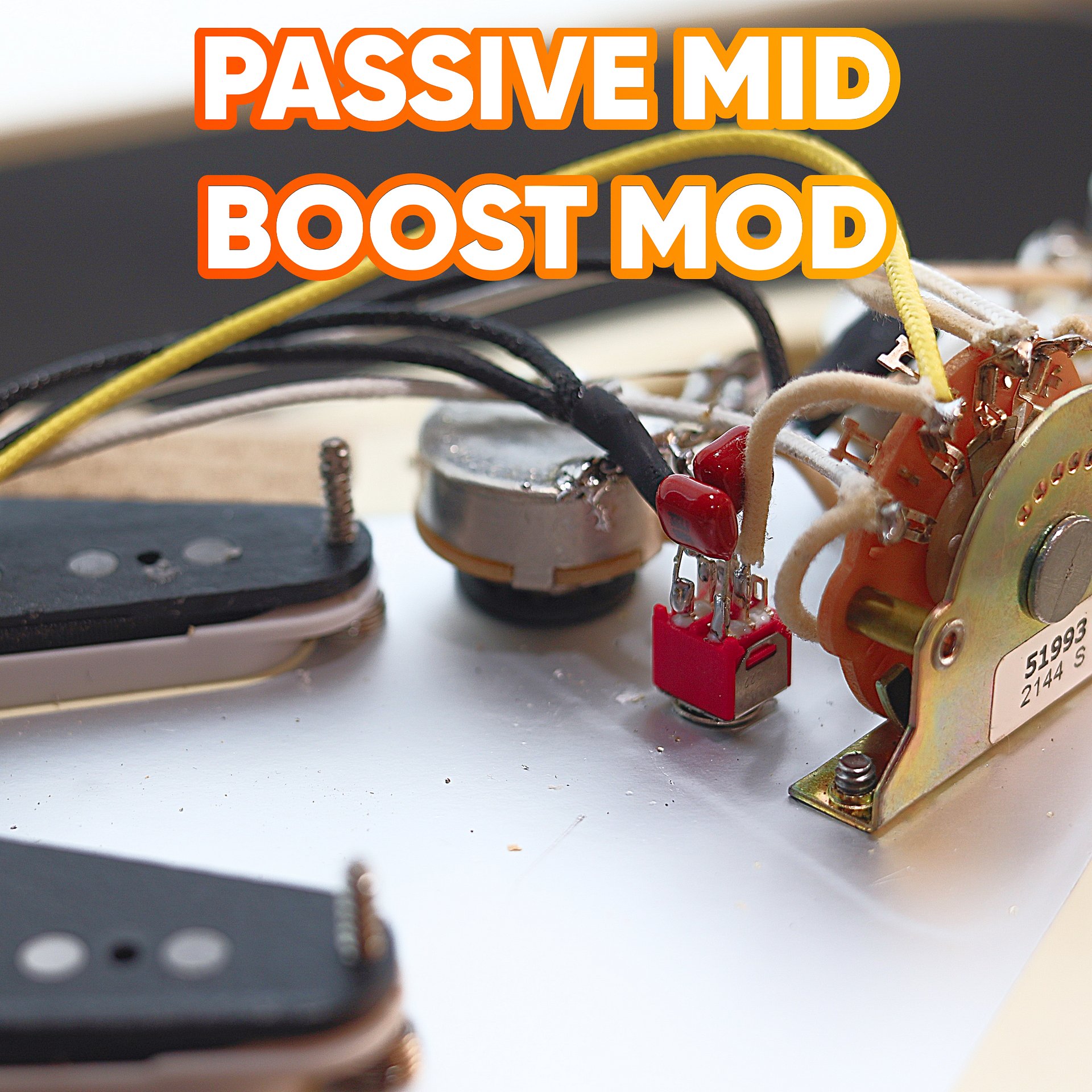 Passive Strat MID Boost MOD : The Phantom Coil (Wiring Diagram) product image (1)