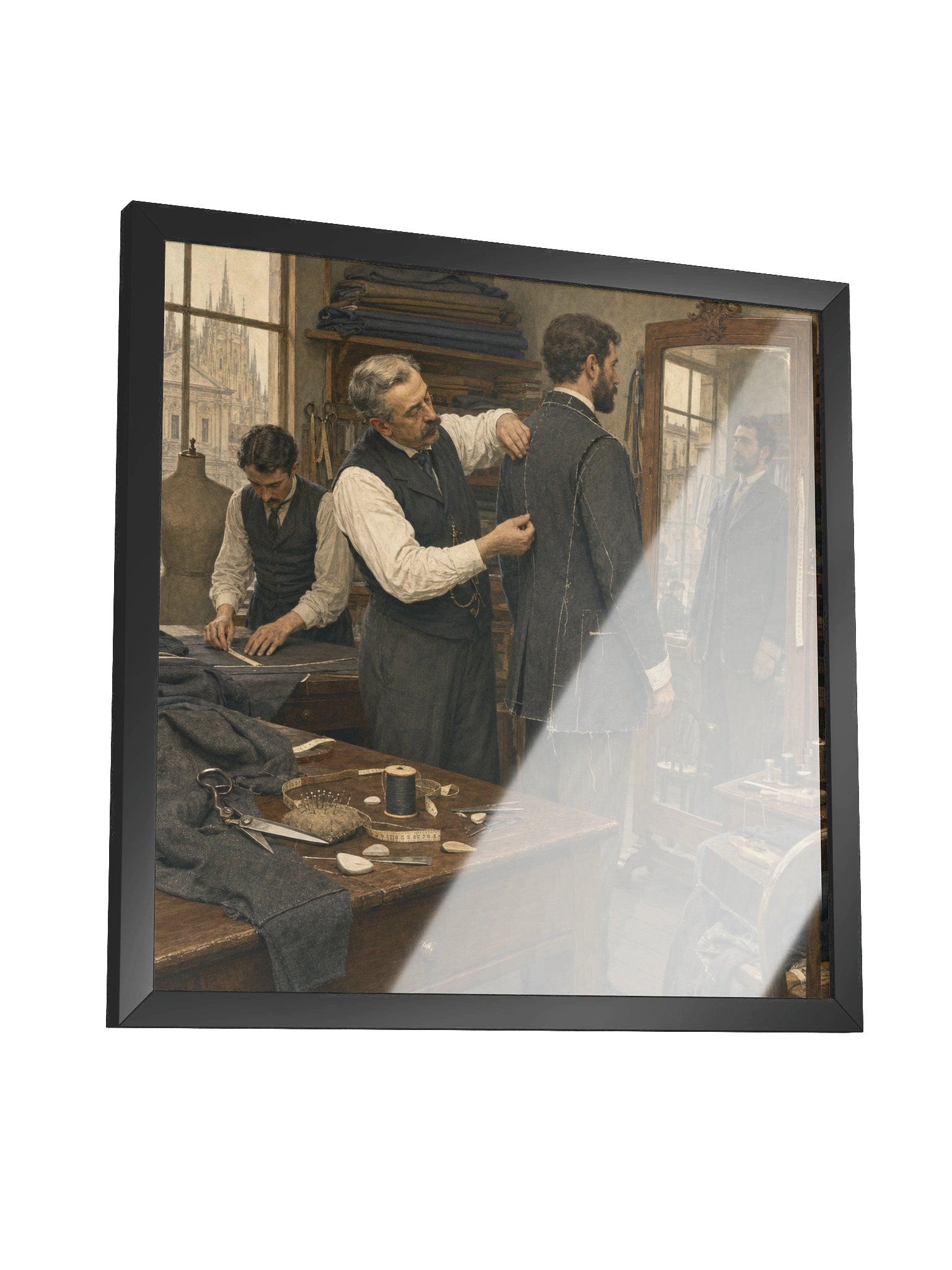 Il Sarto di Milano — Framed Matte Art Print product image (6)