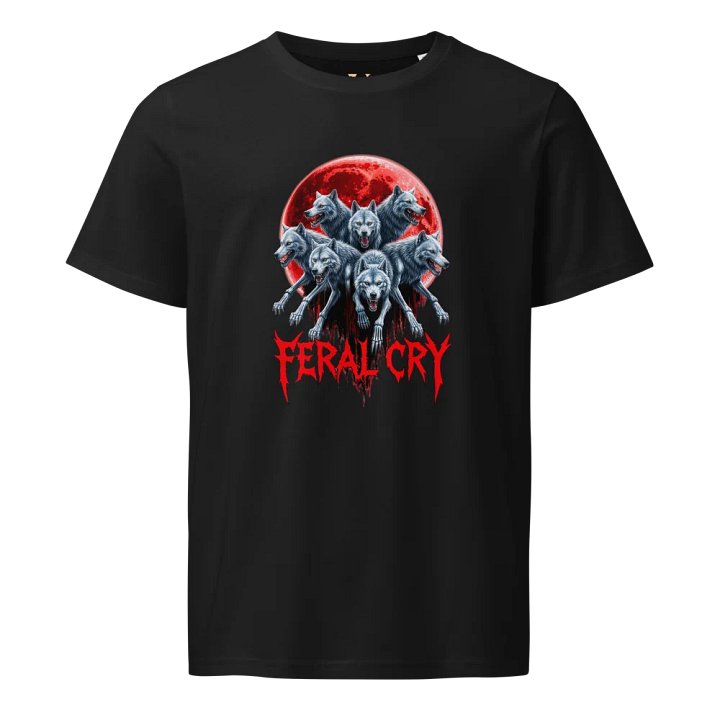 Feral Cry Red Moon Wolves Unisex Tee product image (5)