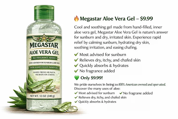 🌿 Megastar Aloe Vera Gel product image (2)
