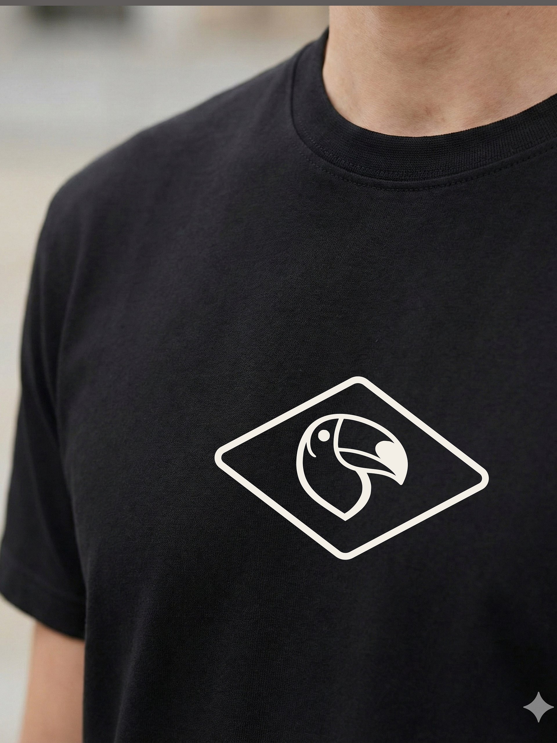 Toucan Icon T-Shirt — Quiet Luxury Coastal Edition product image (5)