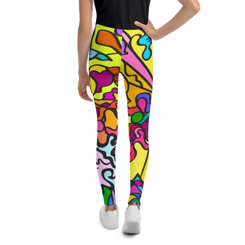 Vibrant Movement Youth Leggings - Wave at Sunset product image (2)