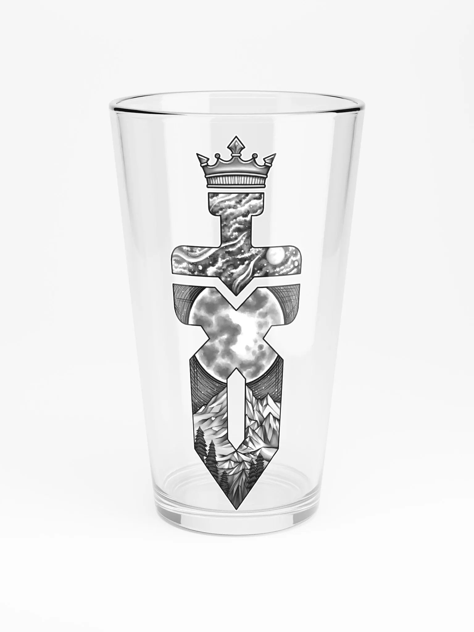 Shaker Pint Glass (Gray Logo) product image (3)