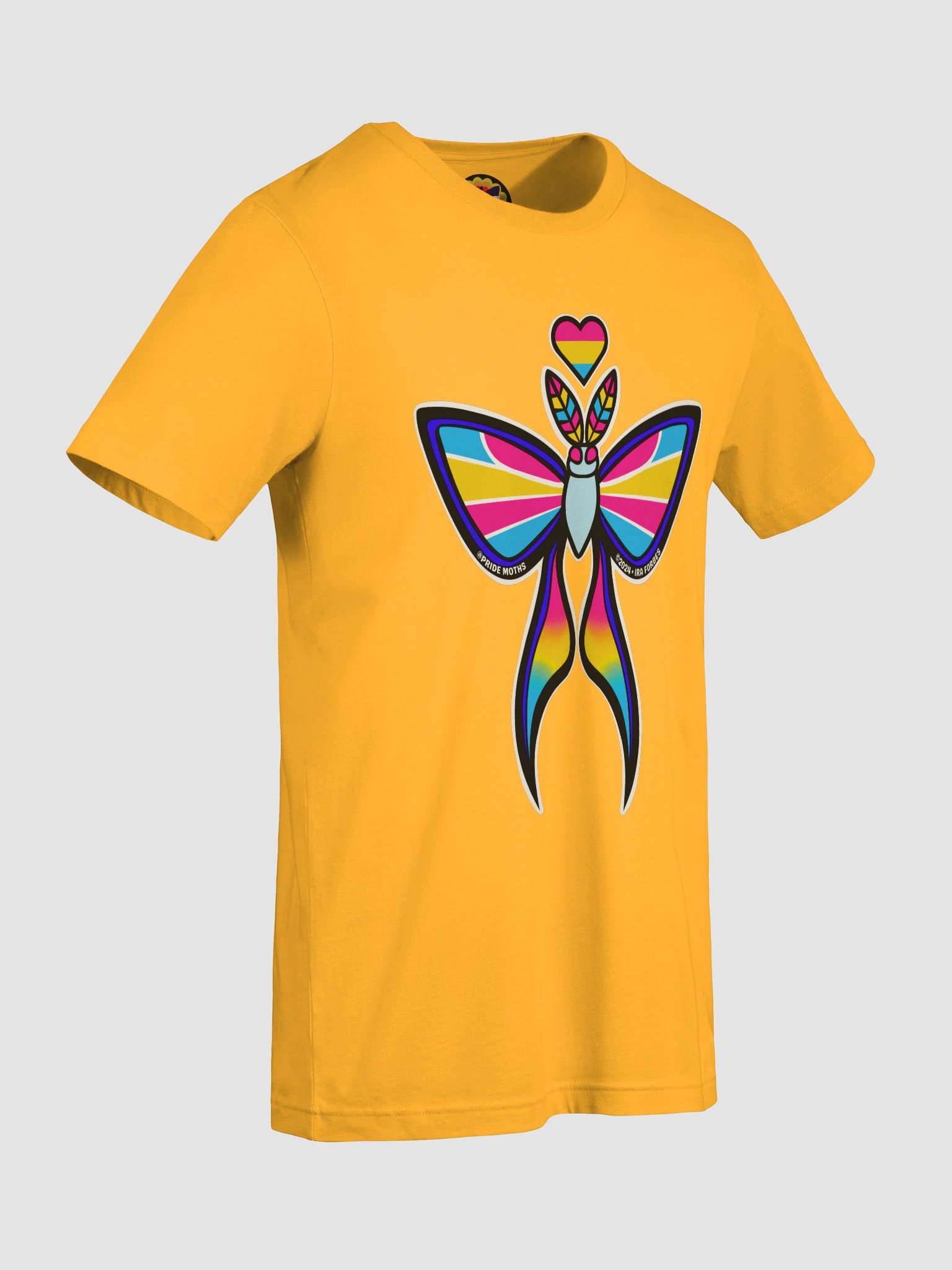 № 4 | PANSEXUAL PRIDE MOTH | GRAPHIC TEE | T-SHIRT product image (7)