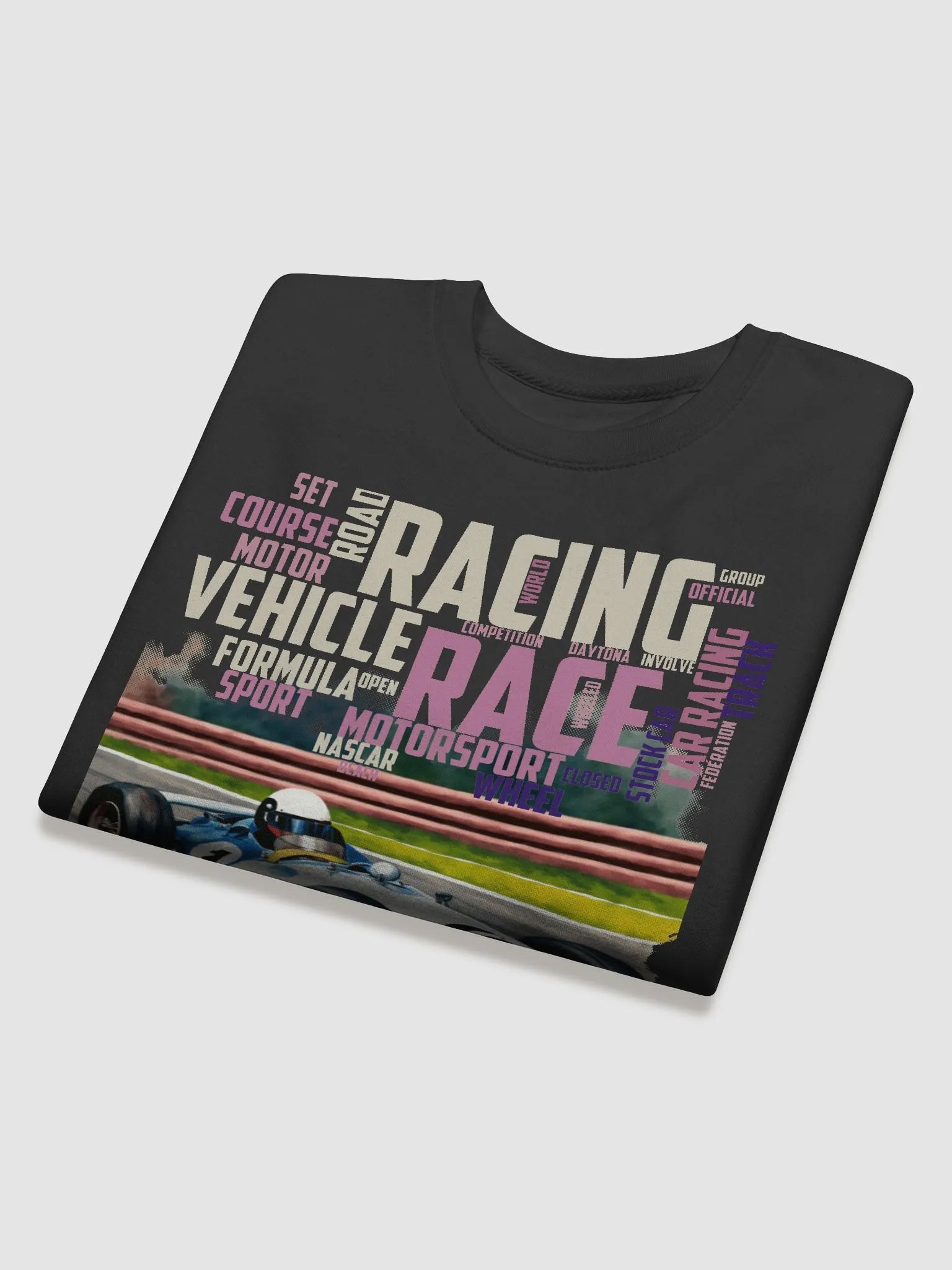 Vintage Racing Car Typography Sweatshirt product image (2)