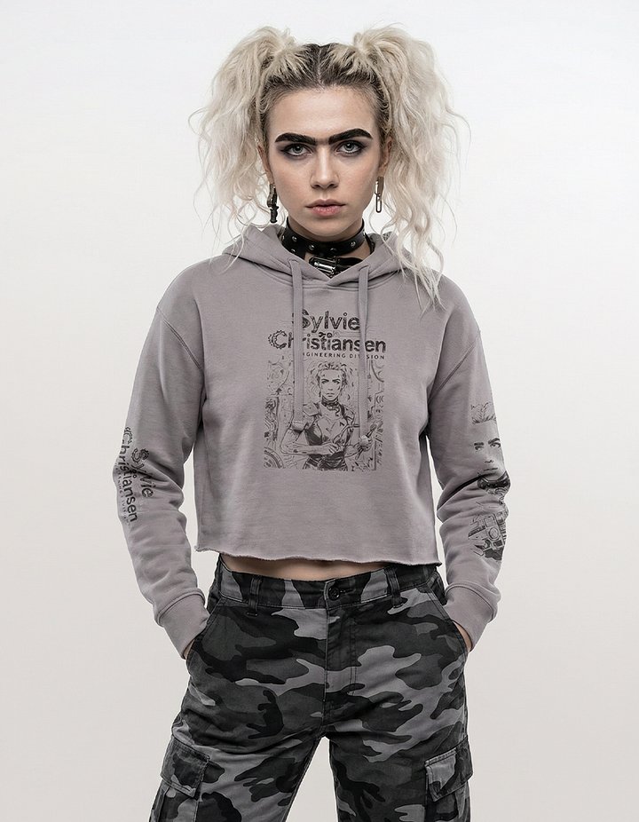Grindhouse Workforce | Fleece Crop Hoodie product image (1)