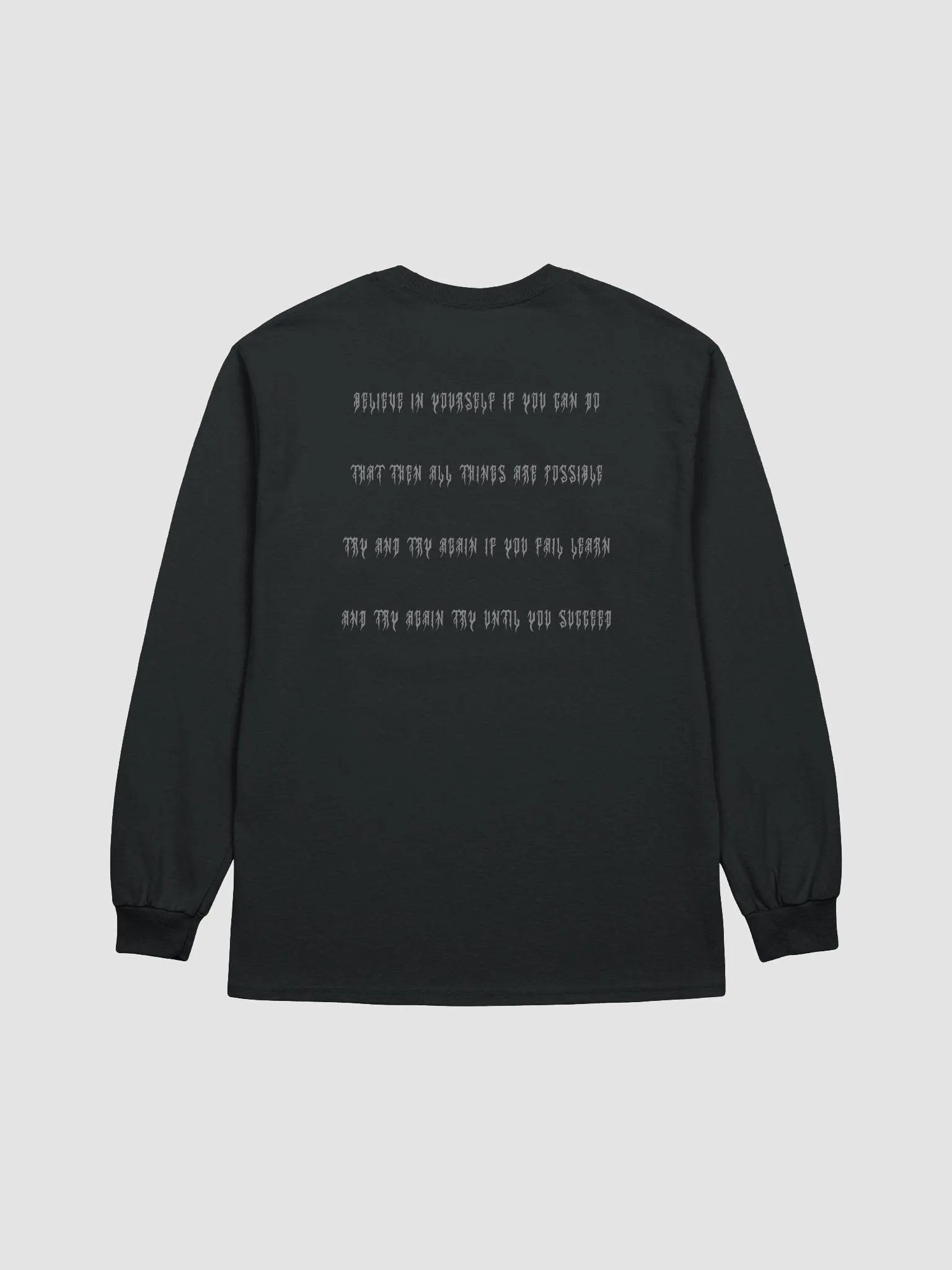 TVUKI BELIEVE IN YOURSELF long sleeve tee product image (2)