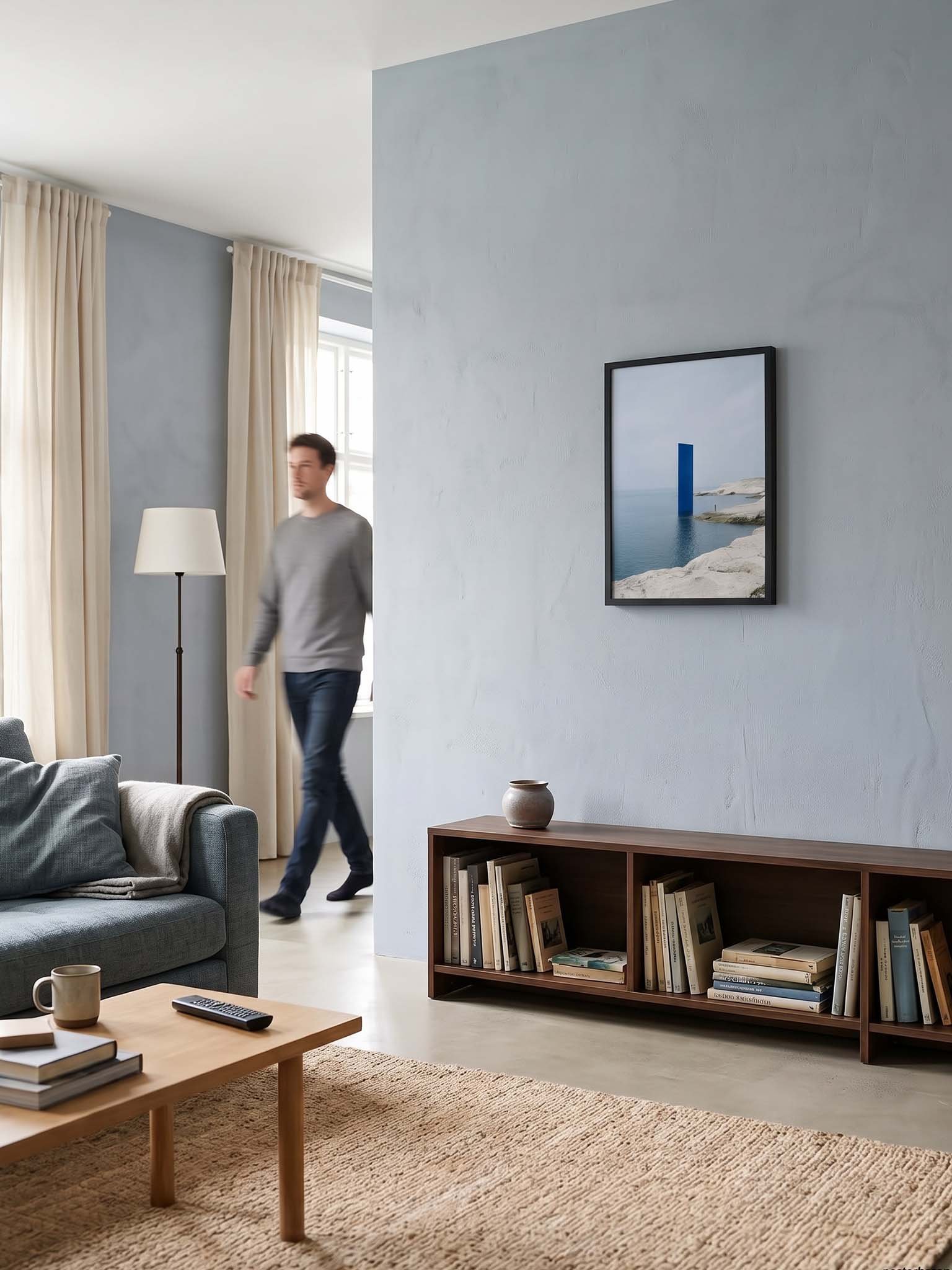 The Blue Interruption - Surreal Coastal Wall Art product image (37)