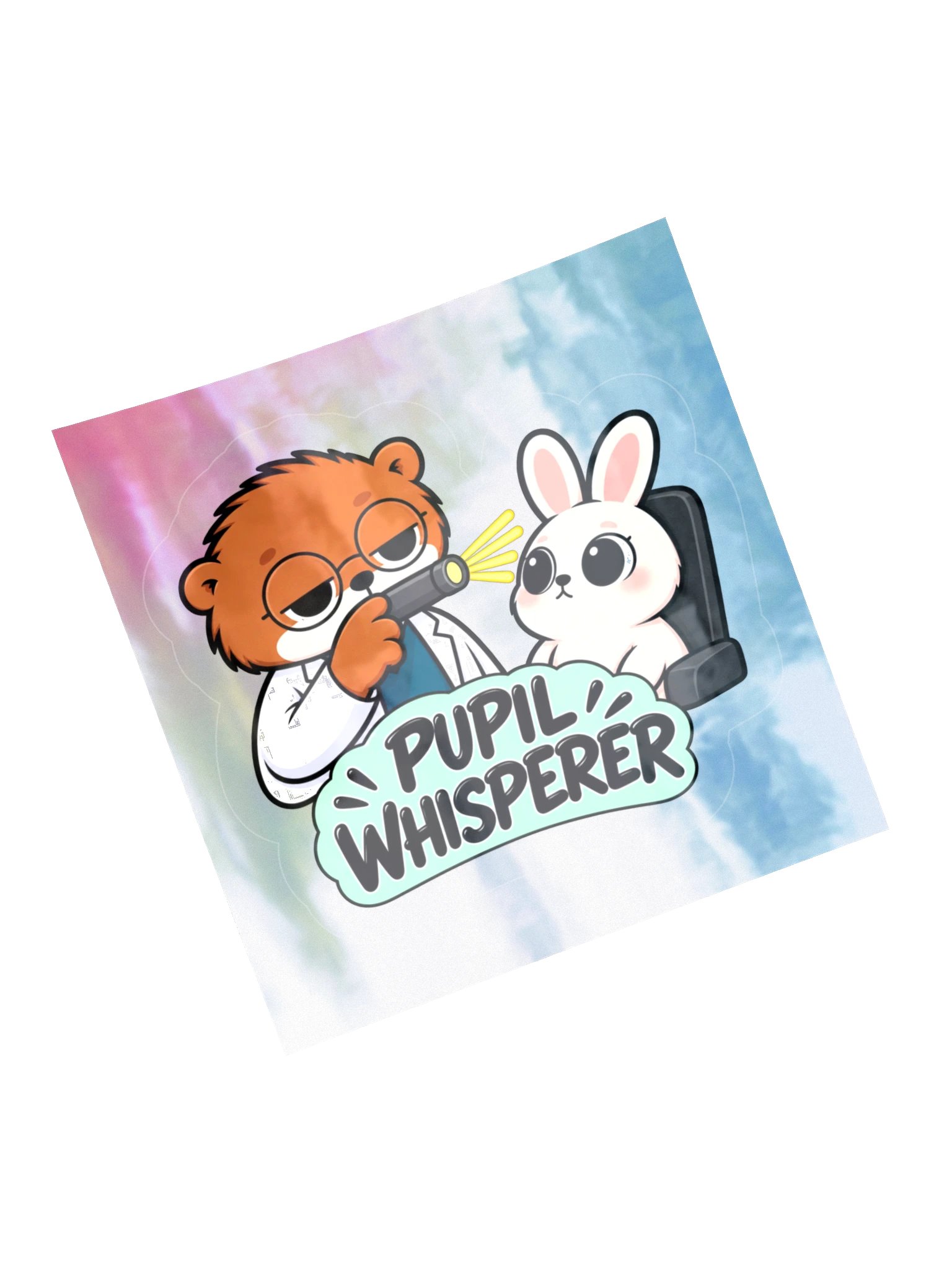 Sleepy Optometrist Pupil Whisperer Holographic Sticker Sheet product image (5)