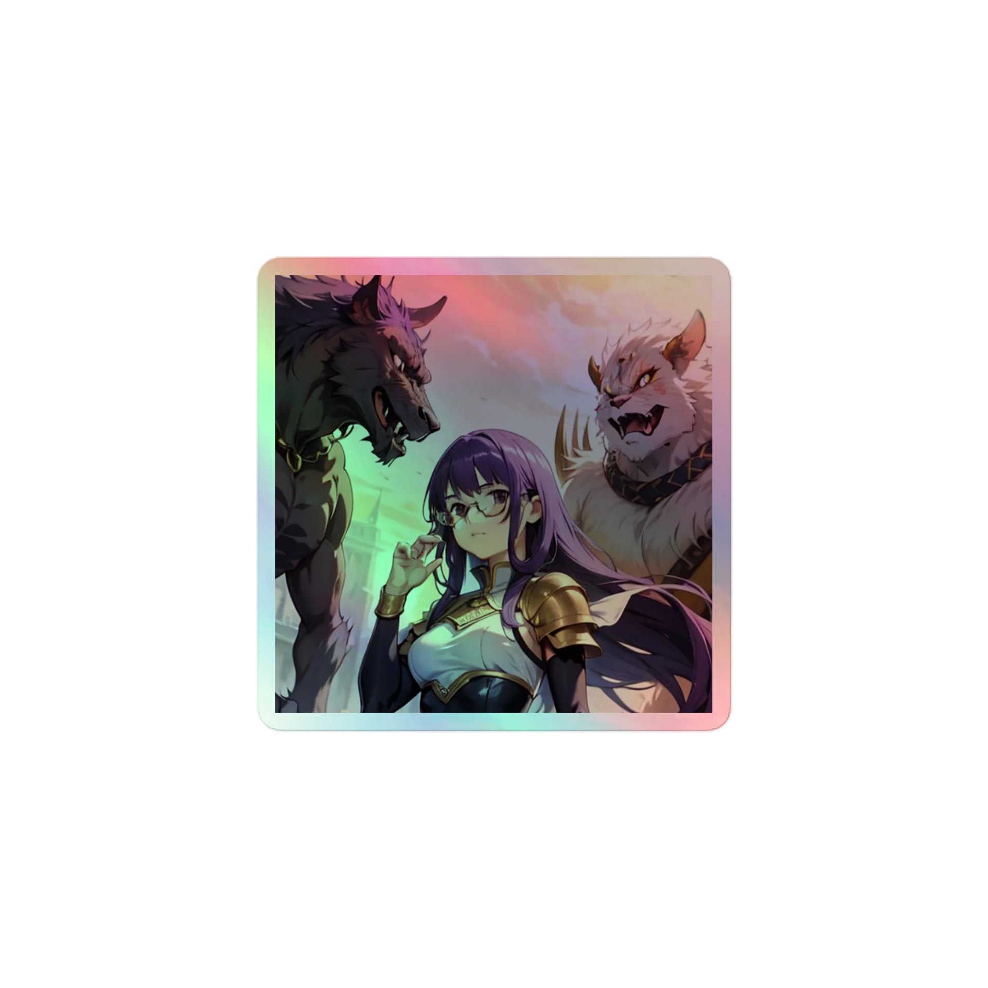 Purple K Warrior HOLOGRAPHIC" STICKERS product image (1)
