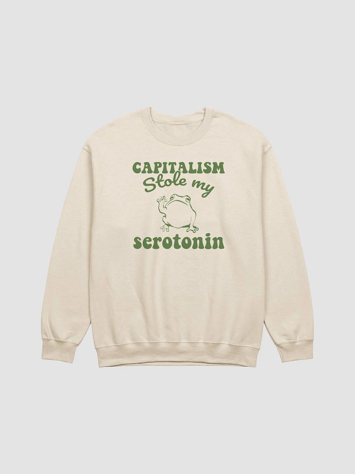 Capitalism stole my serotonin Crewneck product image (1)