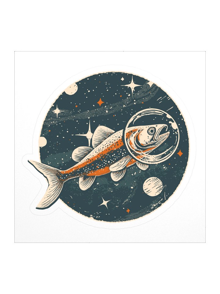 Space Trout Sticker product image (2)
