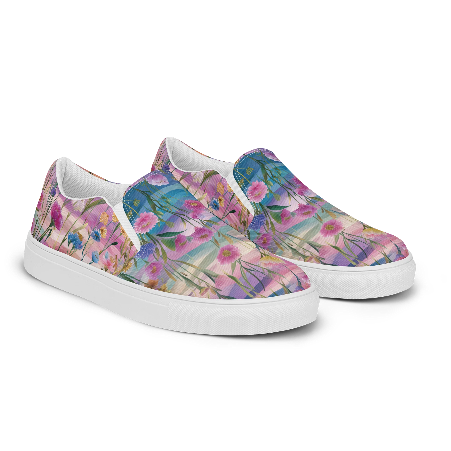 Whimsical Garden Delight Women's Slip-On Shoes product image (2)