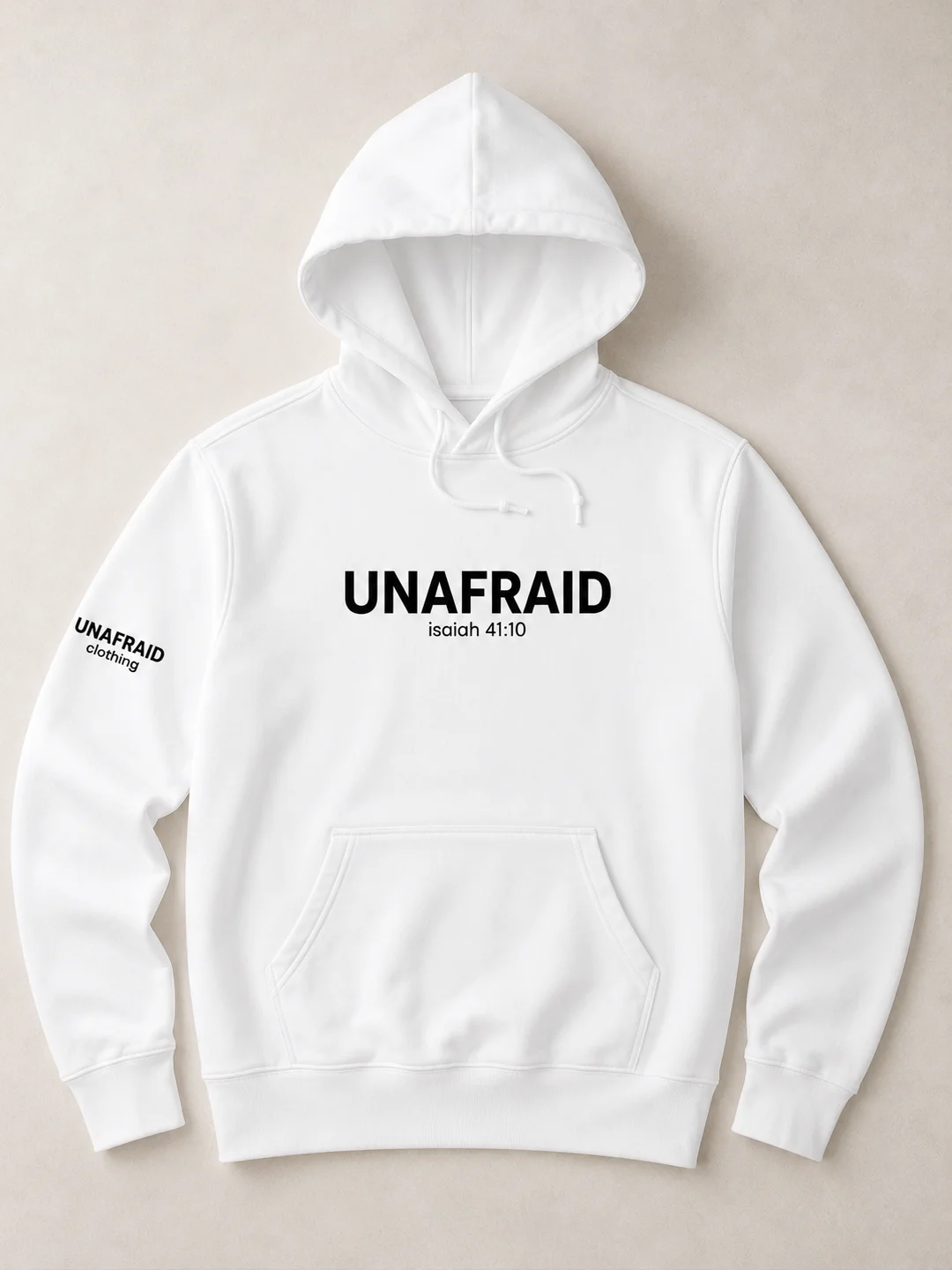 UNAFRAID White OG Hoodie product image (3)