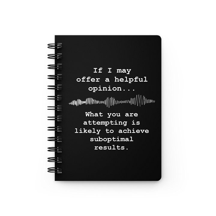 Suboptimal Results Quote Book (spiralbound) product image (1)