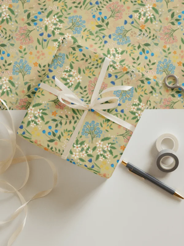 Bluebird Wrapping Paper Set 1 in Tan product image (3)