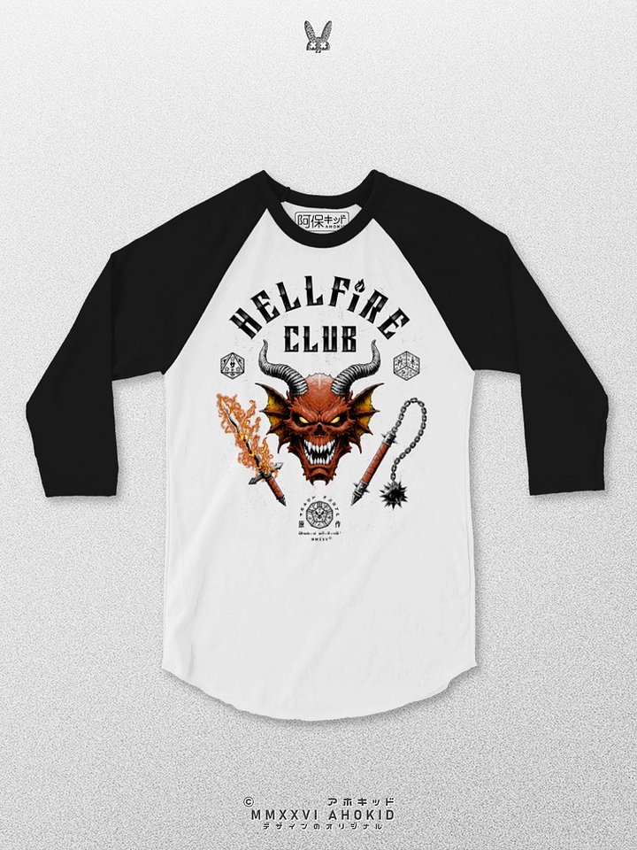 Hellfire Club - Realistic Style - Raglan Tee product image (9)