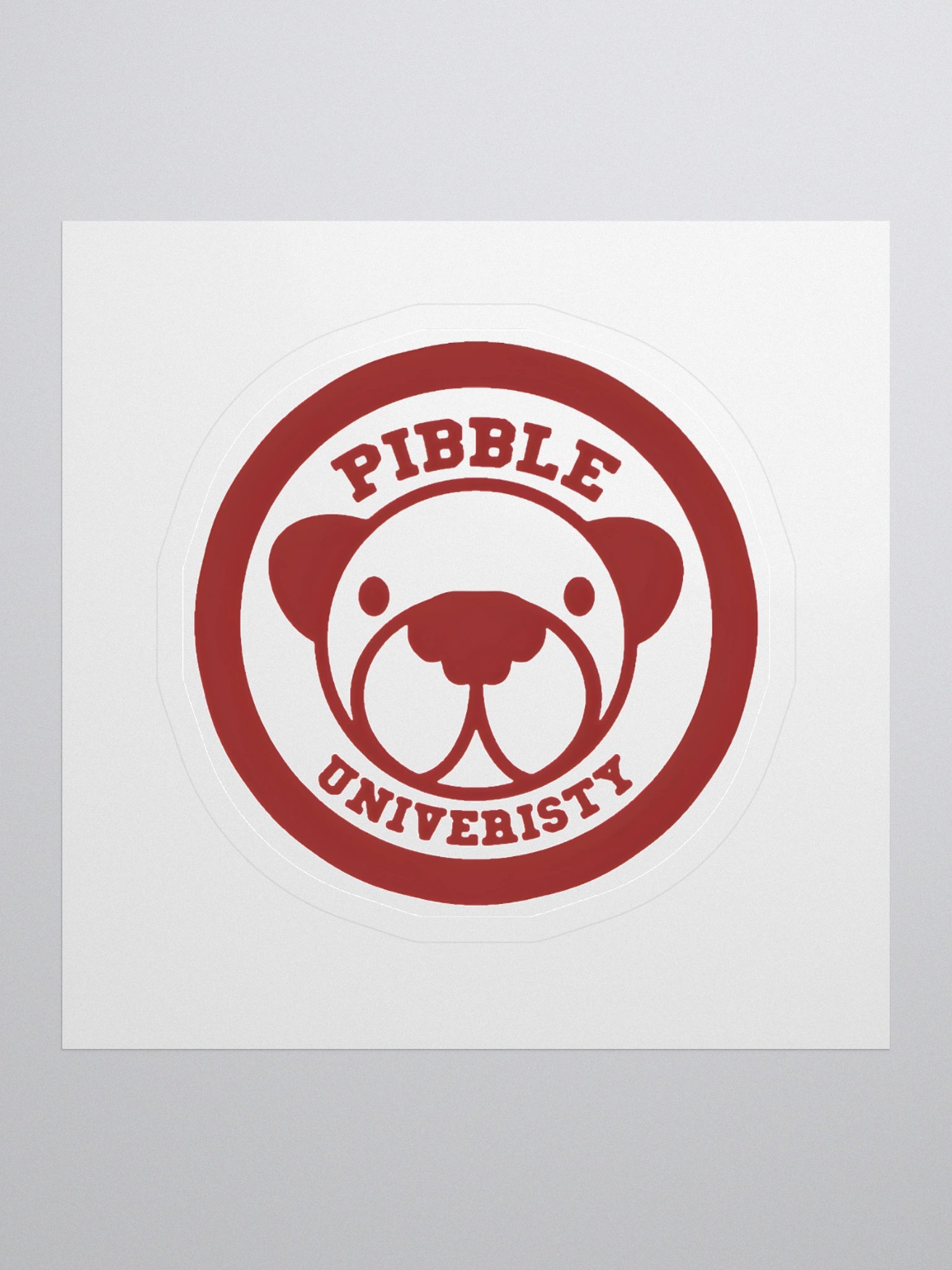 Pibble University Sticker product image (1)