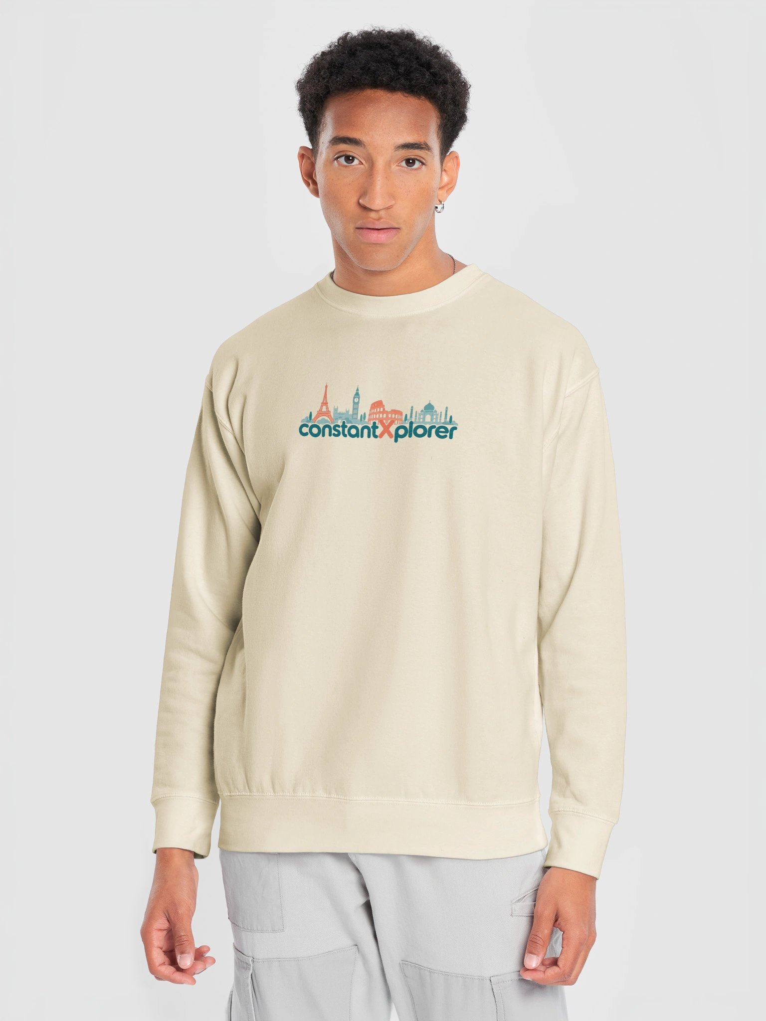 constantXplorer Crewneck Sweatshirt, Bone, Big Skyline product image (5)
