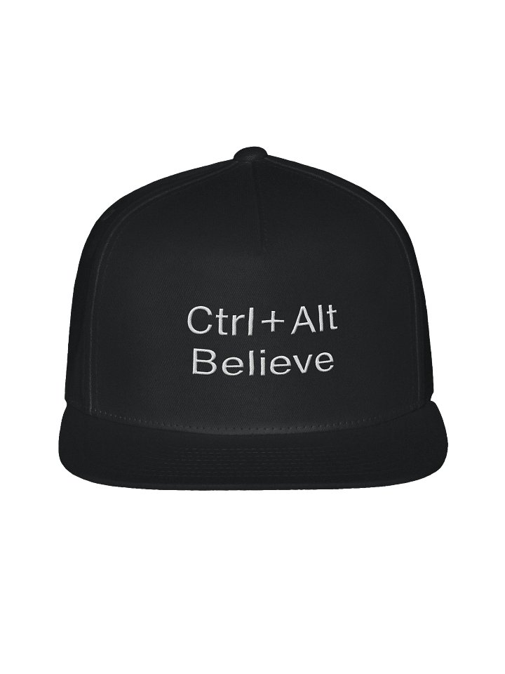 “Ctrl + Alt Believe.” Snapback Hat – Mindset Reboot Edition product image (1)