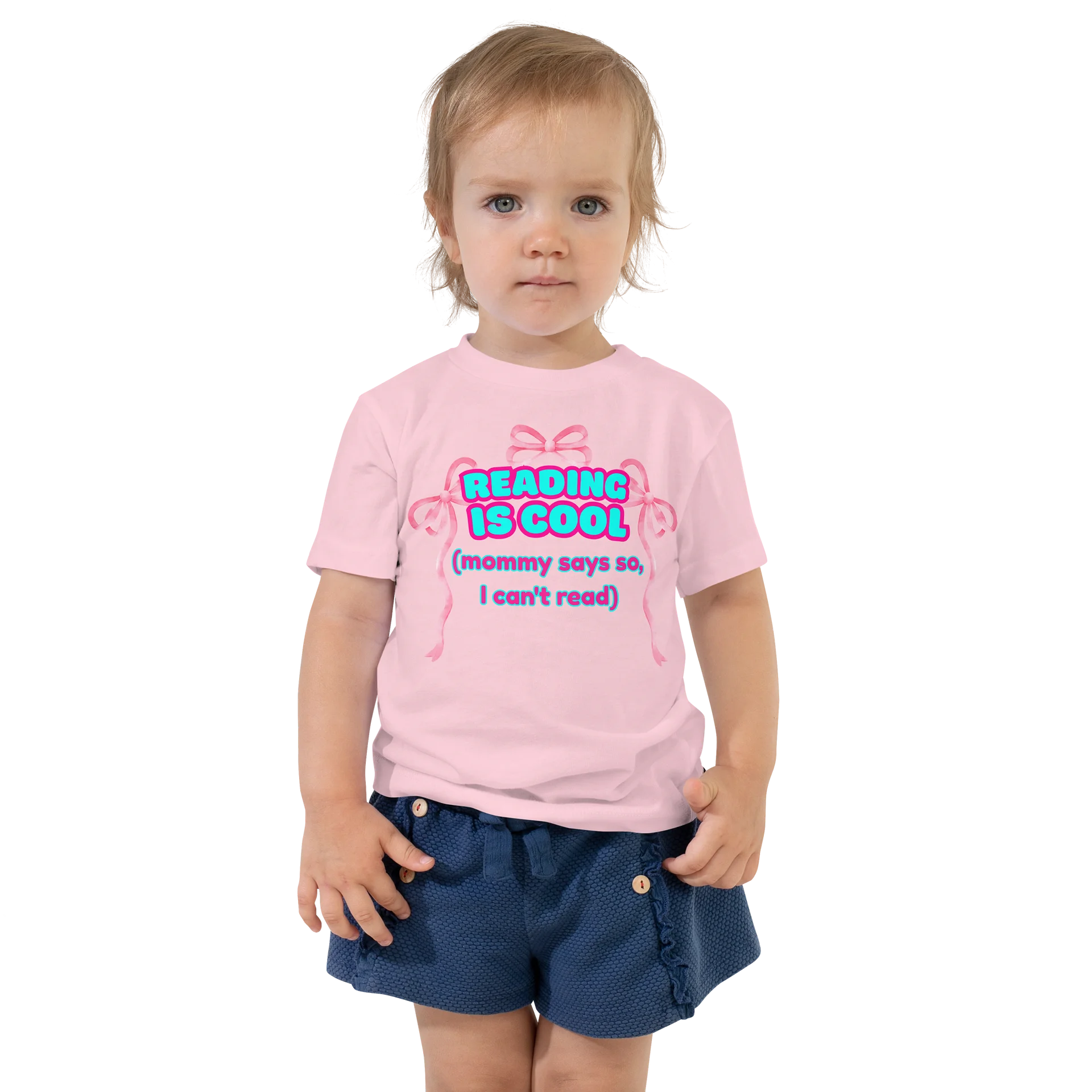 READING IS COOL (mommy says so, I can't read)🩷Super Soft🪽T-shirt🩷 product image (2)