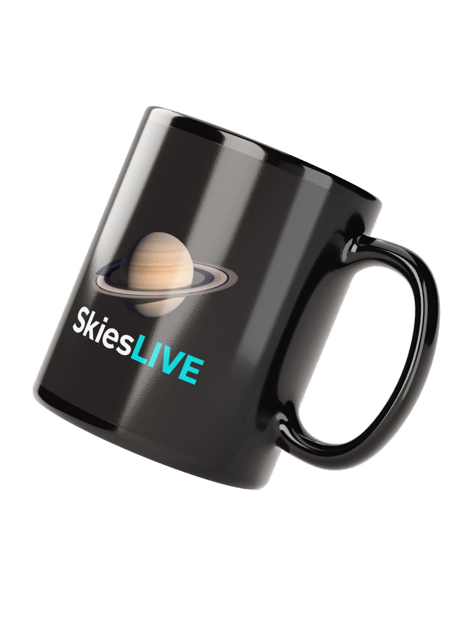 SkiesLIVE Saturn Mug (Black) product image (10)