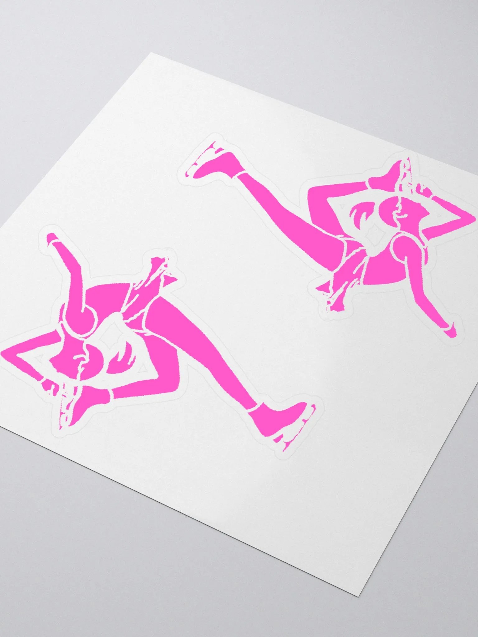 Ice Skater Sticker Set pink product image (9)
