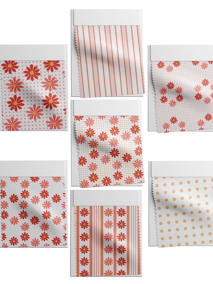 Flowers x geometric shapes patterns (Part 8) (Commercial License) product image (1)