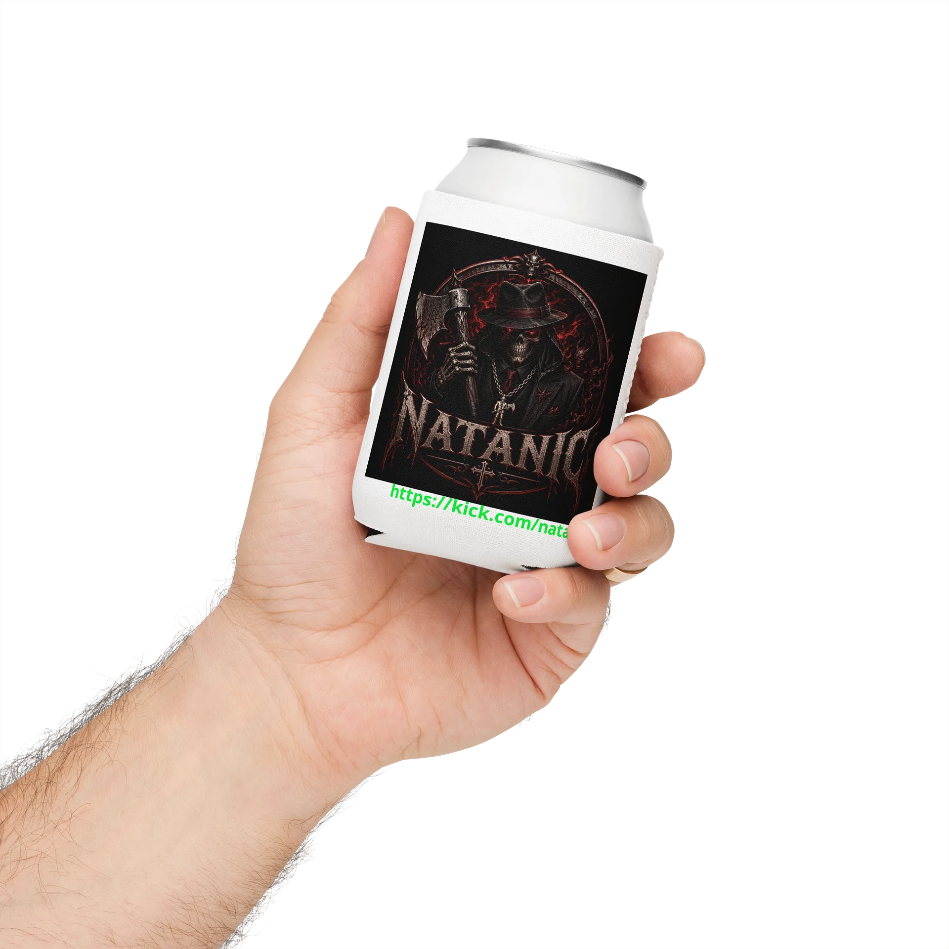 NATANIC Skull & Axe Can Cooler product image (4)