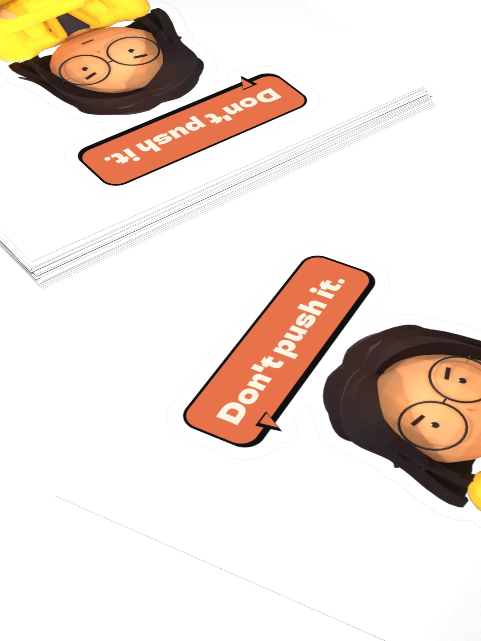 Don't push it. sticker product image (4)