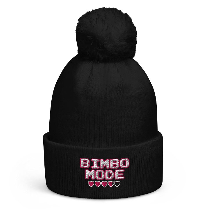 BIMBO MODE Heart Bar Poof Ball Beanie product image (1)
