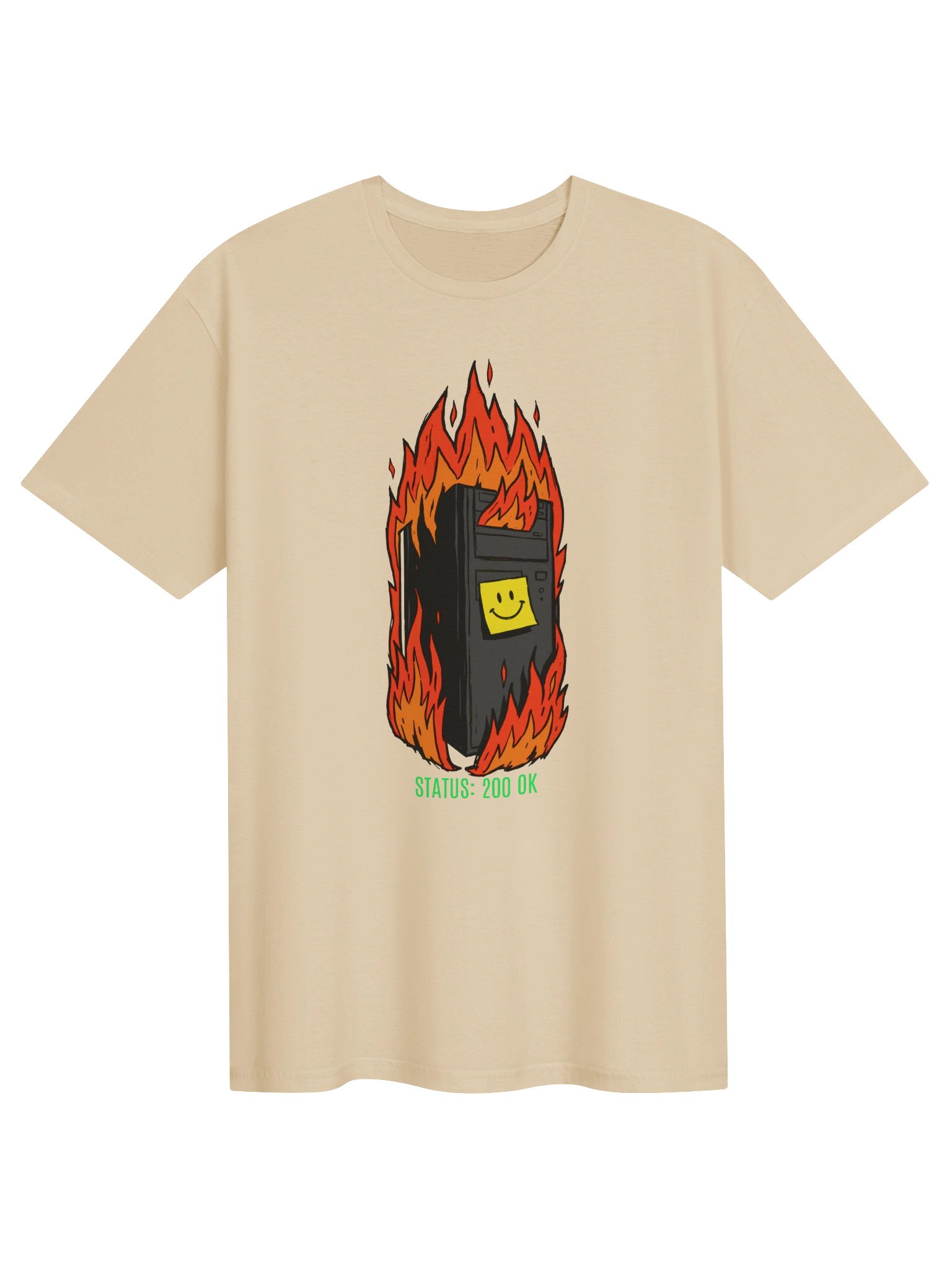 Camiseta "Status 200 OK" | Servidor en Llamas Humor Informático product image (1)