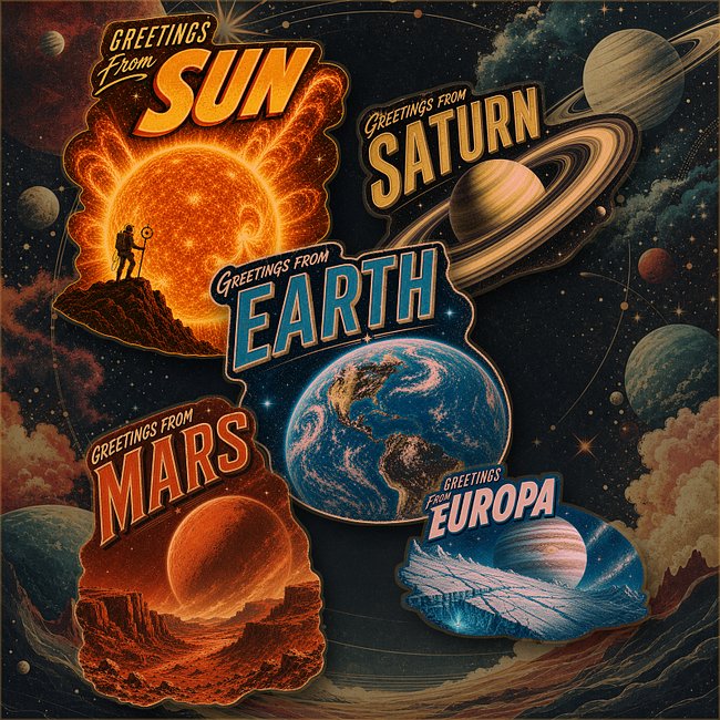 Greetings From the Solar System