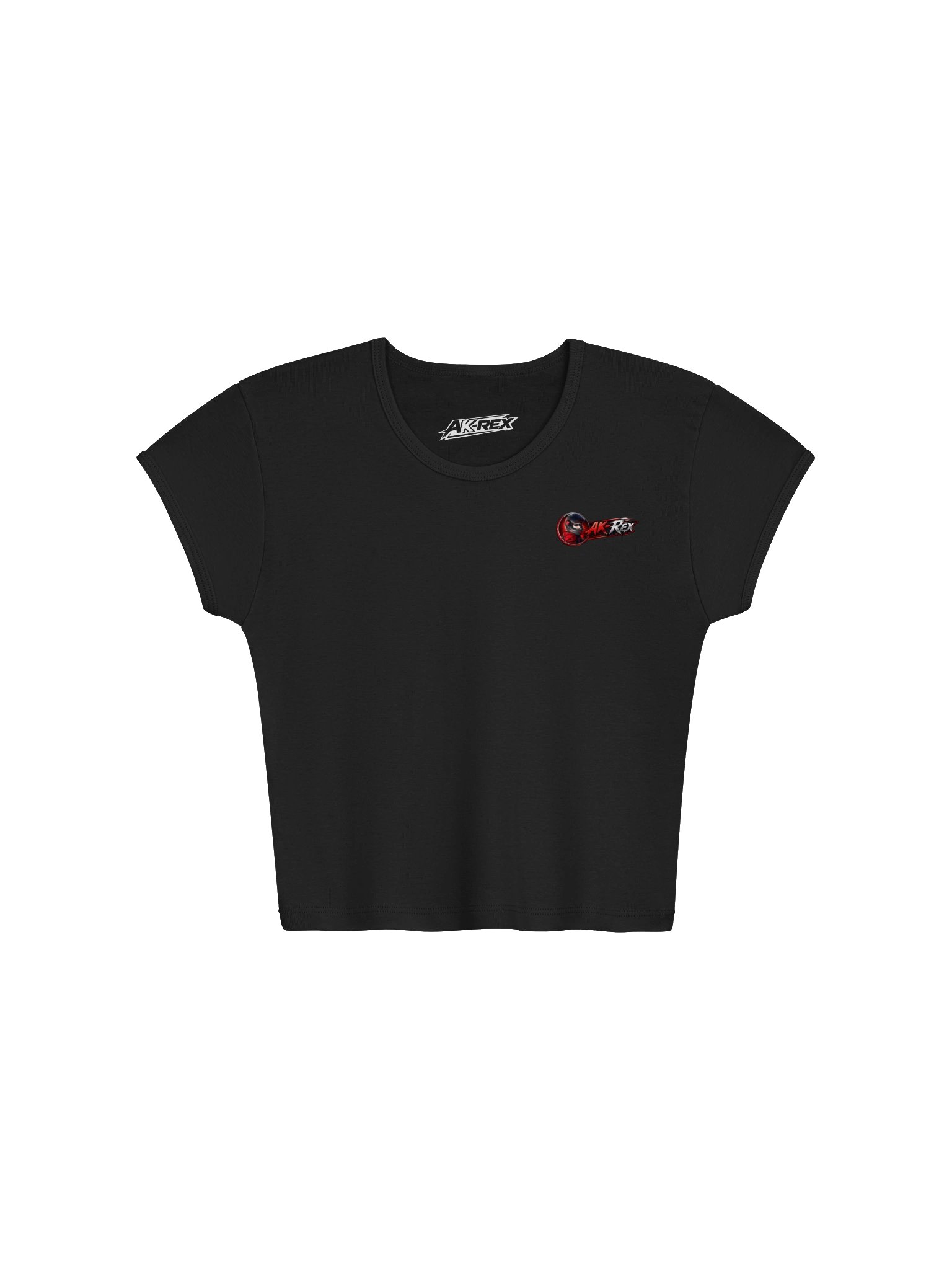 AK-Rex Womens Ribbed Baby Tee Crop Top product image (1)
