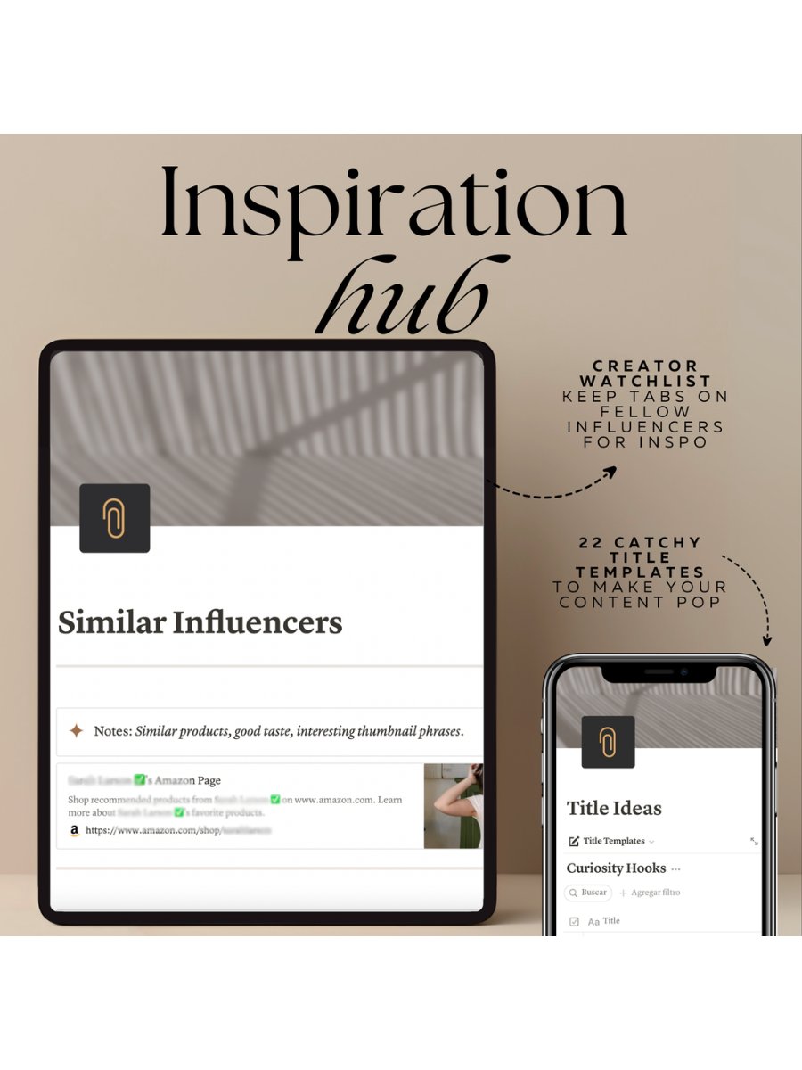 Amazon Influencer Notion Template product image (4)