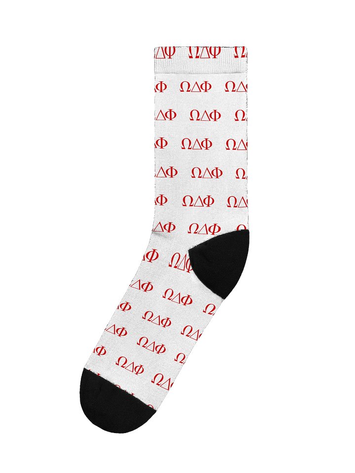 Omega Delta Phi Greek Letter Socks product image (1)