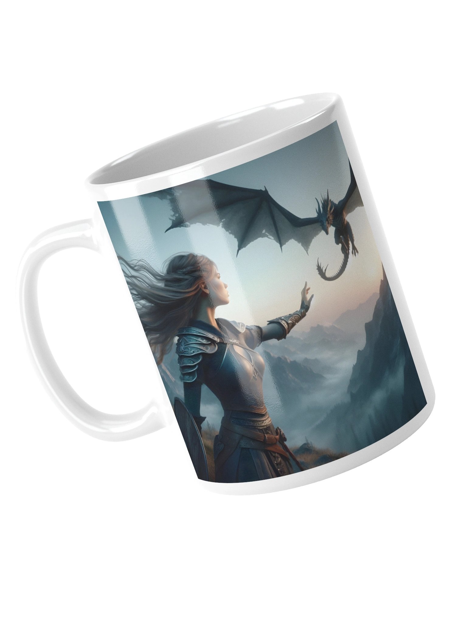Reaching for Dragons White Mug product image (10)