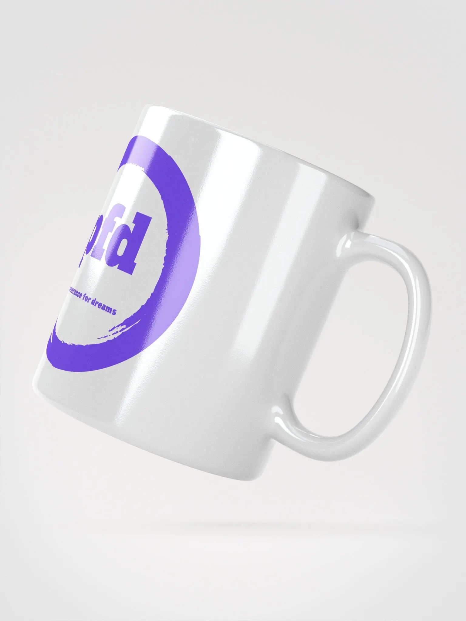 Vivid pfd Logo White Glossy Mug product image (5)