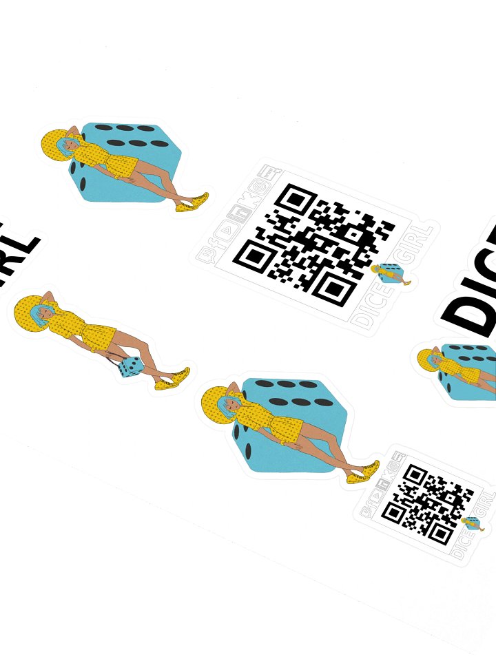 Dice Girl - Sticker Sheet product image (2)