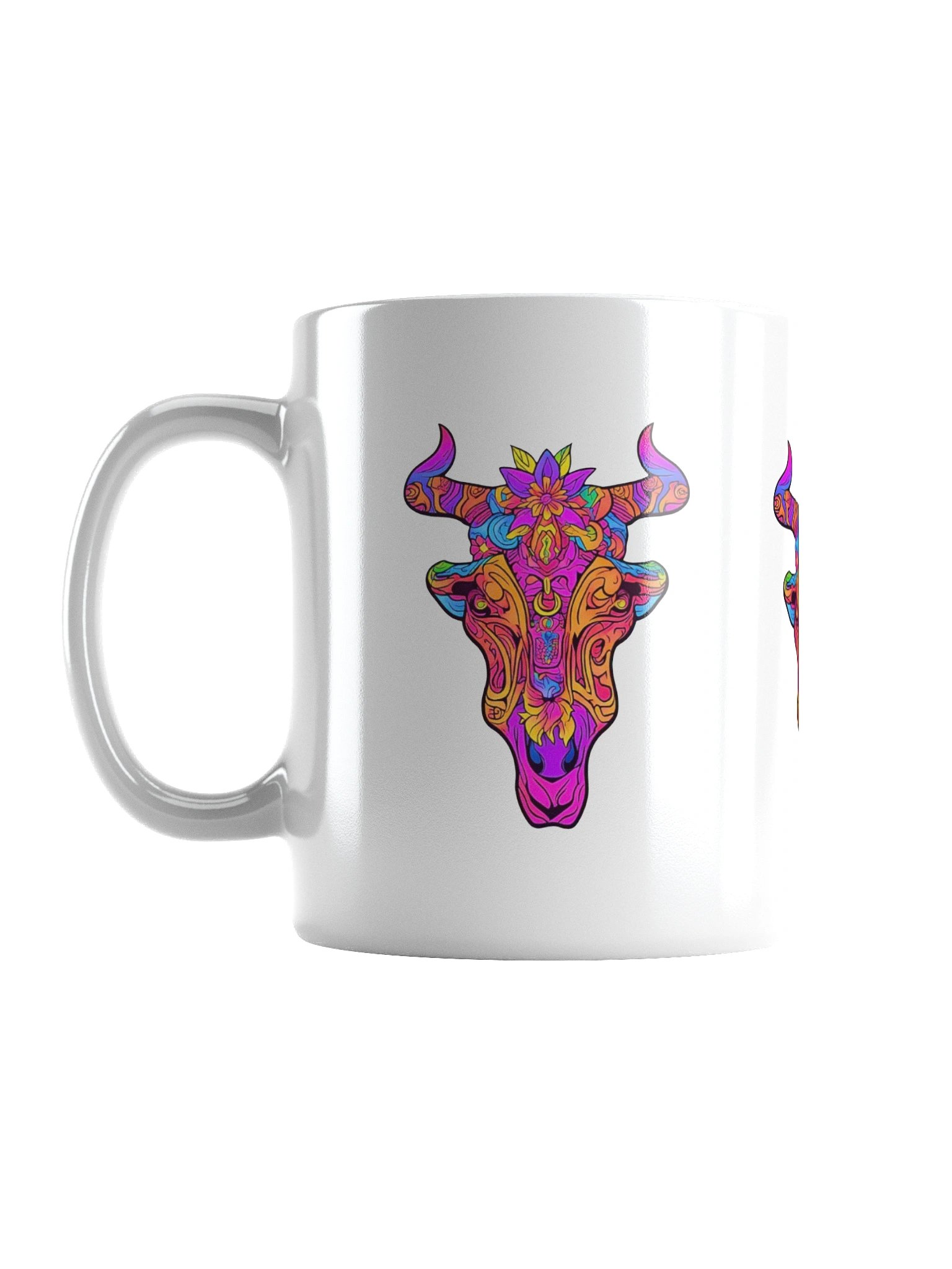 Neon Bull Skull - Coffee Mug product image (1)