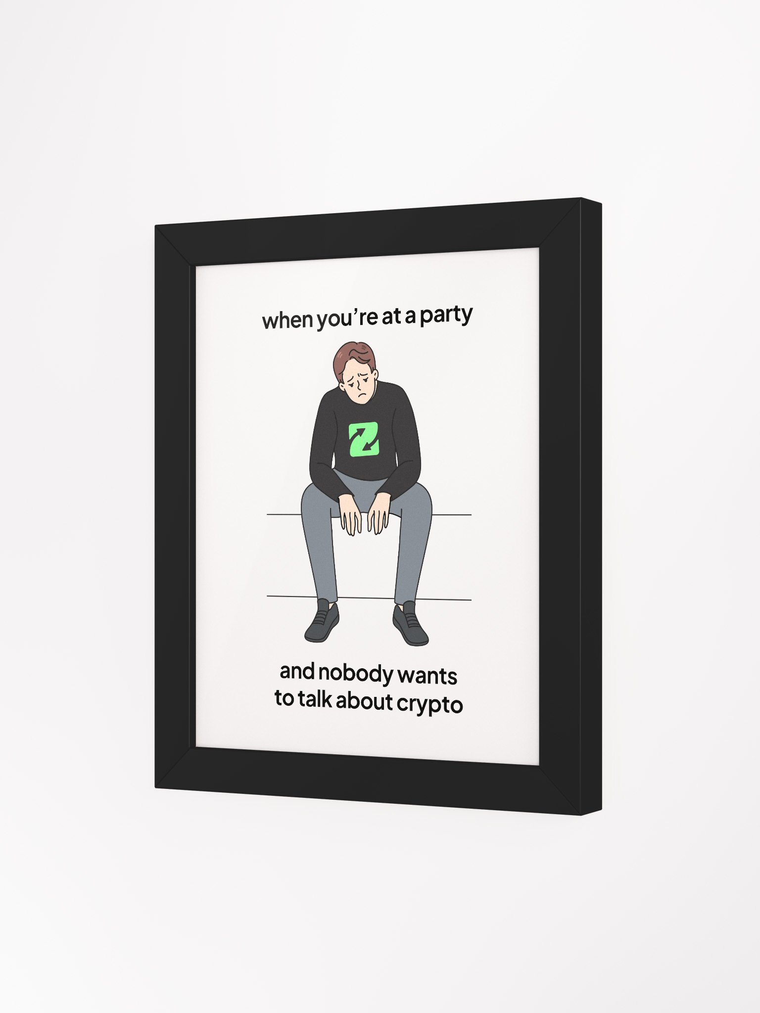 Sad at Party Meme Framed Matte Poster product image (25)