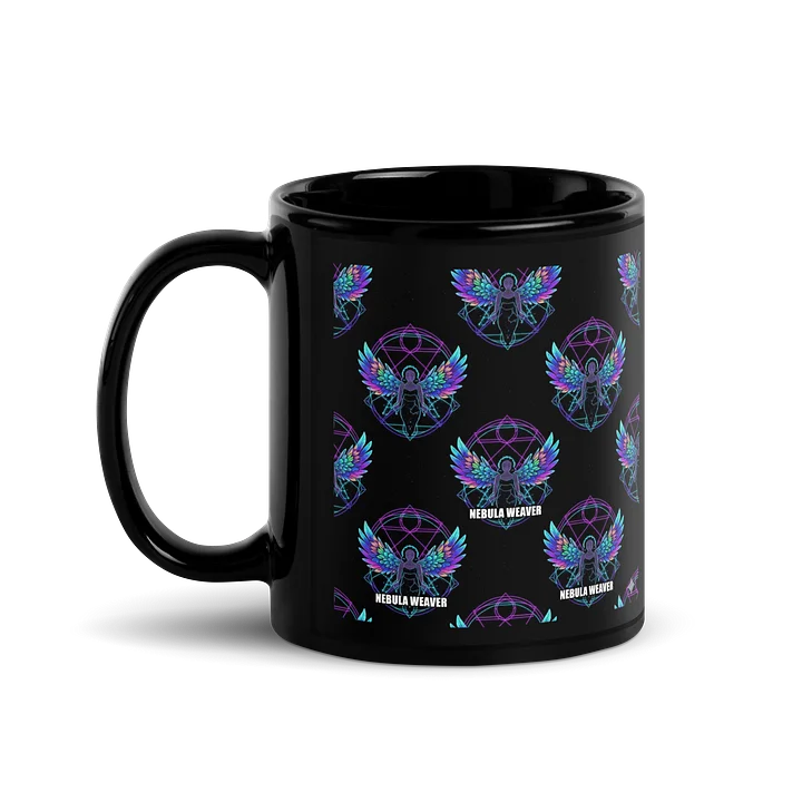 Nebula Weaver Black Glossy Mug product image (1)