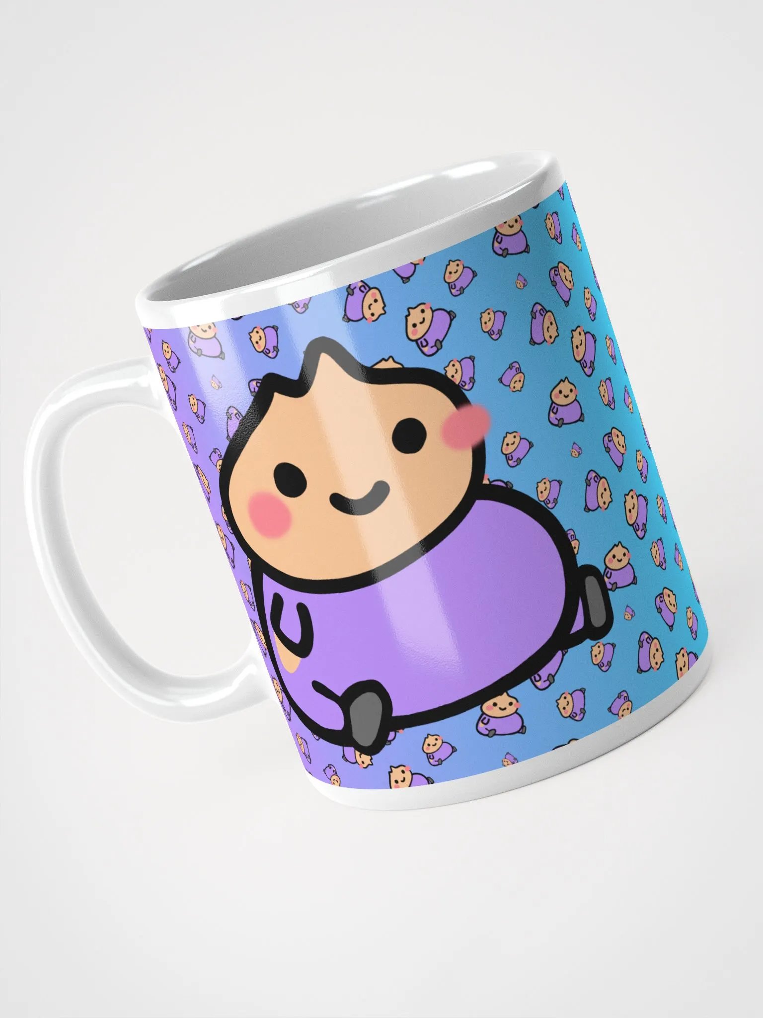 Dumpling Sitt | 1 | BIG | Pattern on Gradient | Glossy Mug product image (4)