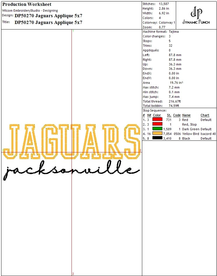 NFL JAGUARS APPLIQUE product image (2)