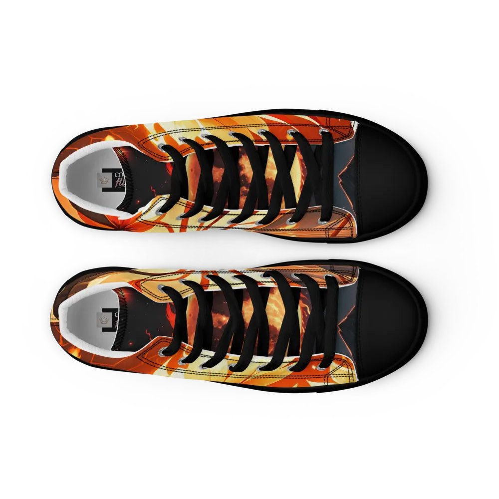 Floral Flame High Tops (Fire Element Inspired) product image (9)