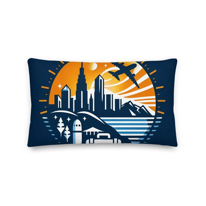 Cityscape Dreams Premium Pillow | traveling product image (2)